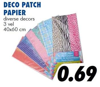 Promoties Deco patch papier - Huismerk - Action - Geldig van 09/09/2014 tot 26/09/2014 bij Action