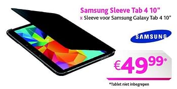 Promoties Samsung sleeve tab 4 - Samsung - Geldig van 21/09/2014 tot 30/09/2014 bij Connect IT