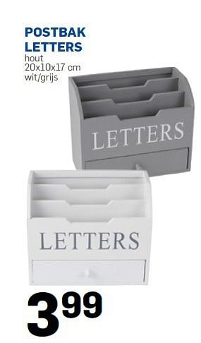 - Postbak letters - Promotie bij Action