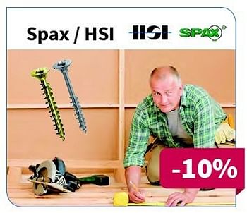 Promoties Spax - hsi - Spax - Geldig van 17/07/2014 tot 30/07/2014 bij Cevo Market