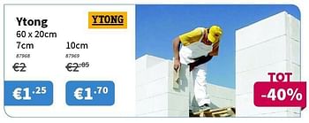 Promoties Ytong - Ytong - Geldig van 31/07/2014 tot 13/08/2014 bij Cevo Market