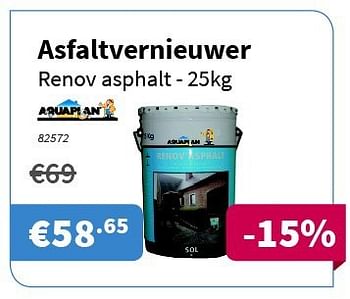 Promoties Asfaltvernieuwer - Aquaplan - Geldig van 31/07/2014 tot 13/08/2014 bij Cevo Market