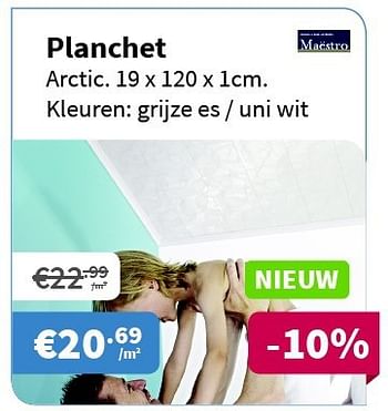 Promoties Planchet - Maestro - Geldig van 31/07/2014 tot 13/08/2014 bij Cevo Market