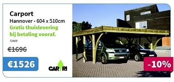 Promoties Carport - Cartri - Geldig van 31/07/2014 tot 13/08/2014 bij Cevo Market