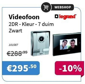 Promoties Legrand videofoon - Legrand - Geldig van 31/07/2014 tot 13/08/2014 bij Cevo Market