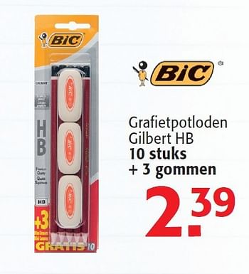 Promoties Grafietpotloden gilbert hb - BIC - Geldig van 13/08/2014 tot 26/08/2014 bij Alvo