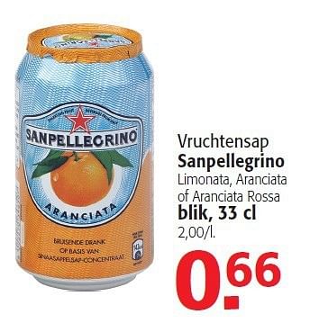 Promoties Vruchtensap sanpellegrino - San Pellegrino - Geldig van 13/08/2014 tot 26/08/2014 bij Alvo