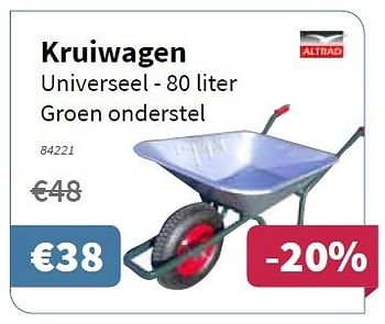 Promoties Kruiwagen - Altrad - Geldig van 28/08/2014 tot 10/09/2014 bij Cevo Market
