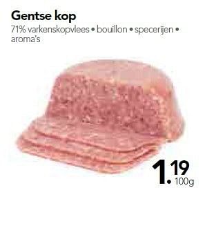 Promoties Gentse kop - Huismerk - Buurtslagers - Geldig van 10/10/2014 tot 16/10/2014 bij Buurtslagers
