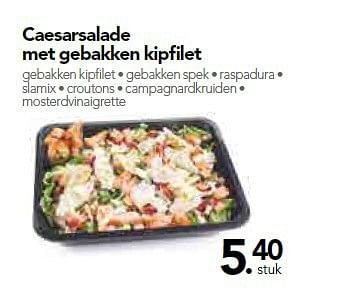 Promoties Caesarsalade met gebakken kipfilet - Huismerk - Buurtslagers - Geldig van 10/10/2014 tot 16/10/2014 bij Buurtslagers
