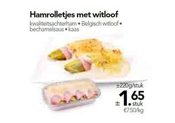 Promoties Hamrolletjes met witloof - Huismerk - Buurtslagers - Geldig van 10/10/2014 tot 16/10/2014 bij Buurtslagers