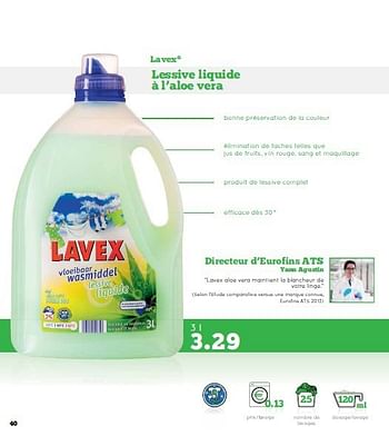LAVEX® Lessive liquide bon marché chez ALDI