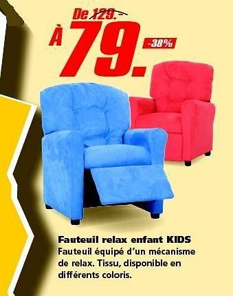 Produit Maison Seats And Sofas Fauteuil Relax Enfant Kids En Promotion Chez Seats And Sofas