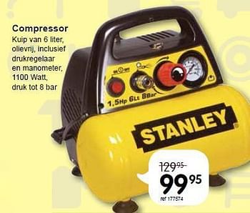 Promoties Stanley compressor - Stanley - Geldig van 14/07/2014 tot 10/08/2014 bij Freetime