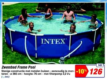 De volgende Lelie schapen Intex Intex zwembad frame pool - Promotie bij Makro