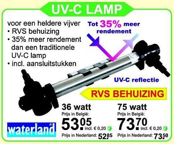 telex Hervat tussen Waterland Uv-c lamp - Promotie bij Van Cranenbroek