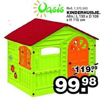 Promoties Kinderhuisje - Oasis Toys - Geldig van 28/07/2014 tot 31/08/2014 bij Maxi Toys