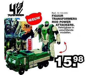 Promoties Figuur transformers rod power attackers - Transformers - Geldig van 28/07/2014 tot 31/08/2014 bij Maxi Toys