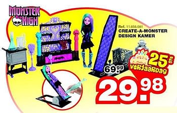 Promoties Create-a-monster design kamer - Monster High - Geldig van 28/07/2014 tot 31/08/2014 bij Maxi Toys