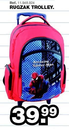 Promoties Rugzak trolley - Spider-man - Geldig van 28/07/2014 tot 31/08/2014 bij Maxi Toys