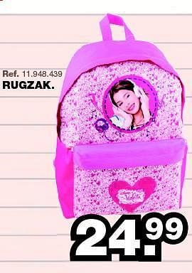 Promoties Rugzak - Violetta - Geldig van 28/07/2014 tot 31/08/2014 bij Maxi Toys