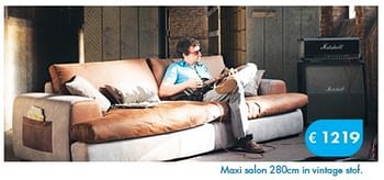 Promoties Maxi salon in vintage stof - Huismerk - O & O Trendy Wonen - Geldig van 01/08/2014 tot 08/09/2014 bij O & O Trendy Wonen
