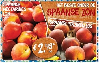 Promotions Spaanse nectarines los - Produit maison - Lidl - Valide de 04/08/2014 à 09/08/2014 chez Lidl