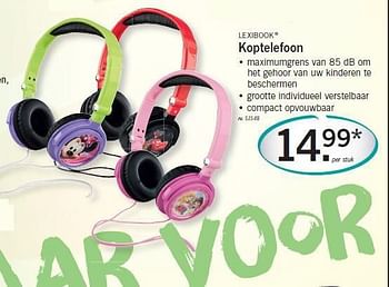 Promoties Koptelefoon - Lexibook - Geldig van 04/08/2014 tot 09/08/2014 bij Lidl