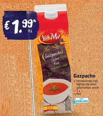 Promoties Gazpacho - Sol & Mar - Geldig van 04/08/2014 tot 09/08/2014 bij Lidl