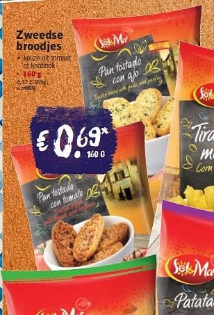 Promoties Zweedse broodjes - Sol & Mar - Geldig van 04/08/2014 tot 09/08/2014 bij Lidl
