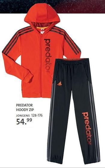 Promoties Predator hoody zip - Adidas - Geldig van 05/08/2014 tot 30/11/2014 bij Primo