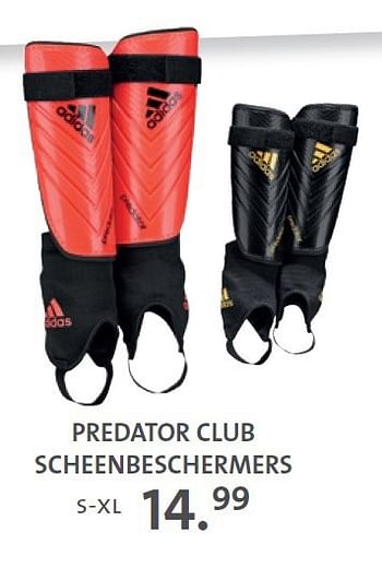Promoties Predator club scheenbeschermers - Adidas - Geldig van 05/08/2014 tot 30/11/2014 bij Primo