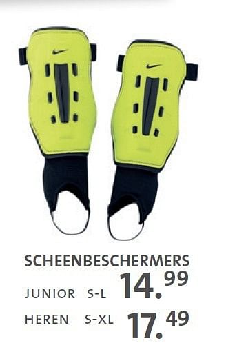 Promoties Scheenbeschermers - NIKE - Geldig van 05/08/2014 tot 30/11/2014 bij Primo