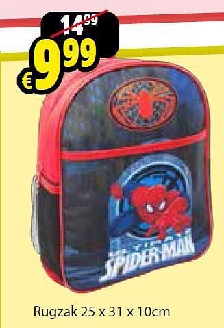 Promoties Rugzak - Spider-man - Geldig van 11/08/2014 tot 07/09/2014 bij ToyChamp