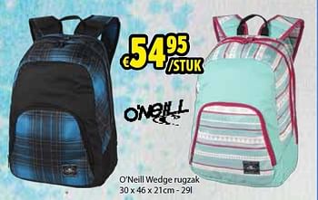Promoties O`neill wedge rugzak - O'Neill - Geldig van 11/08/2014 tot 07/09/2014 bij ToyChamp