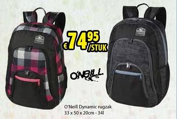 Promoties O`neill dynamic rugzak - O'Neill - Geldig van 11/08/2014 tot 07/09/2014 bij ToyChamp