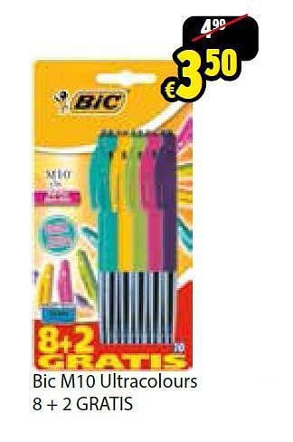 Promoties Bic m10 ultracolours - BIC - Geldig van 11/08/2014 tot 07/09/2014 bij ToyChamp