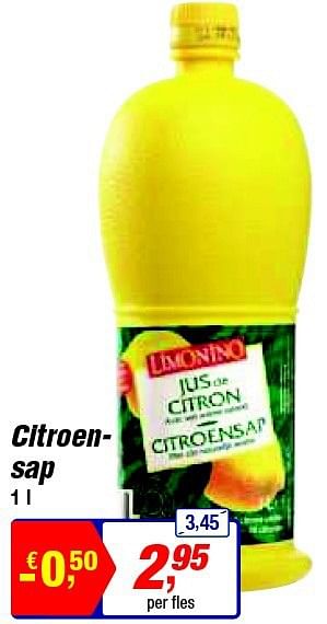 Promoties Citroen sap - Limonino - Geldig van 13/08/2014 tot 26/08/2014 bij Makro