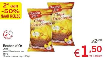 Promoties Bouton d`or chips - Bouton D'Or - Geldig van 11/08/2014 tot 17/08/2014 bij Intermarche