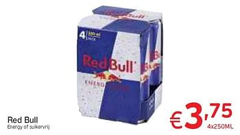 Promoties Red bull energy of suikervrij - Red Bull - Geldig van 11/08/2014 tot 17/08/2014 bij Intermarche