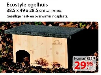 Promoties Ecostyle egelhuis - Huismerk - Pelckmans - Geldig van 06/08/2014 tot 18/08/2014 bij Pelckmans Tuincenter