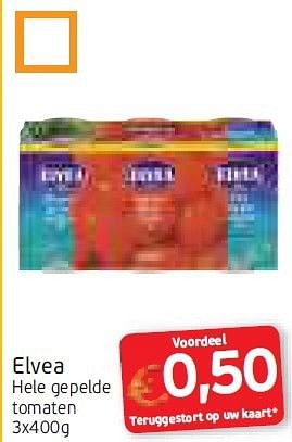 Promoties Elvea hele gepelde tomaten - Elvea - Geldig van 11/08/2014 tot 24/08/2014 bij Intermarche