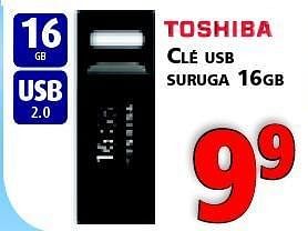 Promotions Toshiba clé usb suruga 16gb - Toshiba - Valide de 23/08/2014 à 09/09/2014 chez Kitchenmarket