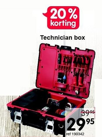 Promoties Technician box - Keter - Geldig van 01/09/2014 tot 28/09/2014 bij Freetime