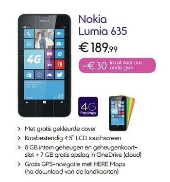 Promoties Nokia lumia 635 - Nokia - Geldig van 18/08/2014 tot 28/09/2014 bij Belgacom