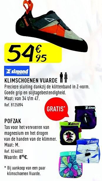 Promoties Klimschoenen vuarde - Simond - Geldig van 16/08/2014 tot 13/09/2014 bij Decathlon