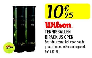 Promoties Tennisballen bipack us open - Wilson - Geldig van 16/08/2014 tot 13/09/2014 bij Decathlon