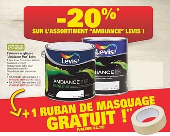 Promotions Peintures acryliques ambiance mur levis - Levis - Valide de 10/09/2014 à 22/09/2014 chez Brico