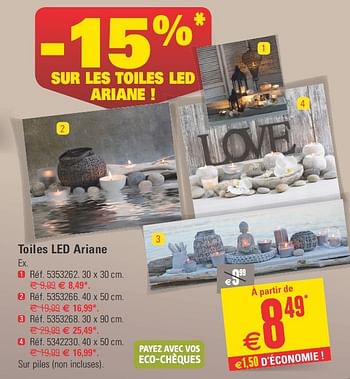 Promotions Toiles led ariane - Ariane - Valide de 10/09/2014 à 22/09/2014 chez Brico