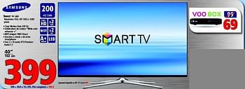 Promotions Samsung smart tv led - Samsung - Valide de 06/09/2014 à 29/09/2014 chez Kitchenmarket
